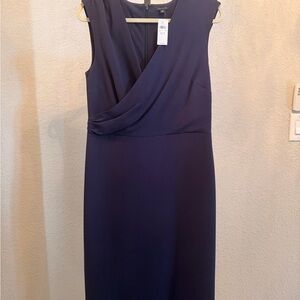 🆕Ann Taylor Deep Blue Midi Dress